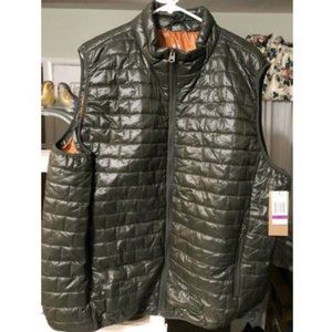 Dockers Men's Box Quilted Puffer Vest,Olive, XXL